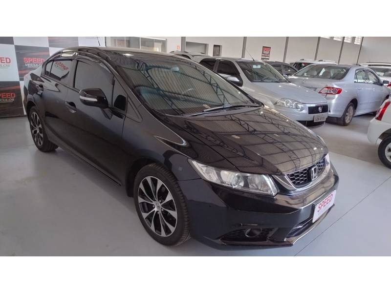 HONDA - CIVIC - 2014/2015 - Preta - Sob Consulta