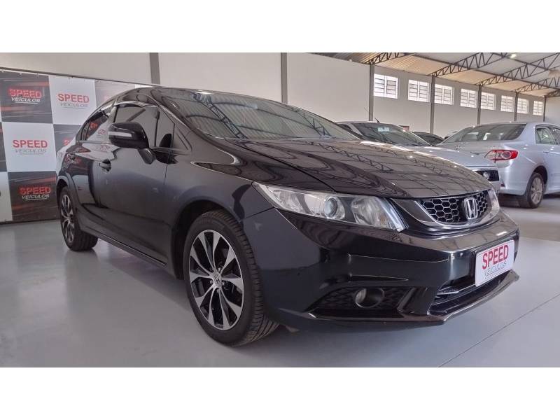 HONDA - CIVIC - 2014/2015 - Preta - Sob Consulta